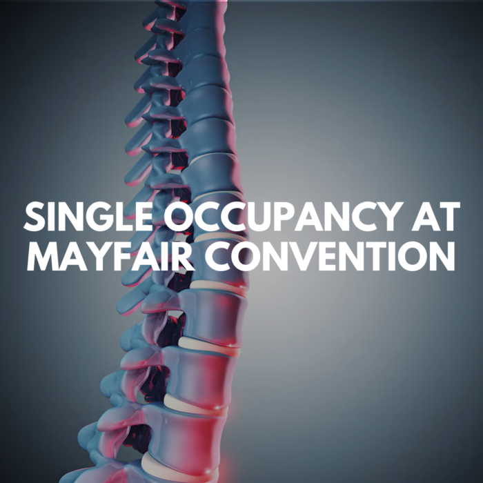 Single Occupancy at Mayfair Convention